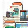 Icon representing travel planning or document
